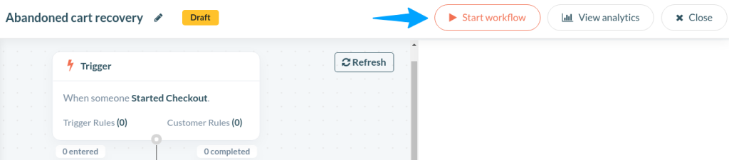 start workflow