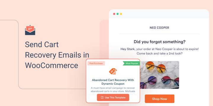 Cart recovery email in woocommerce