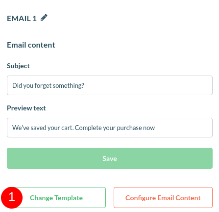 configure email content