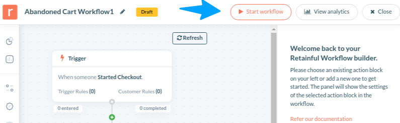 Start workflow