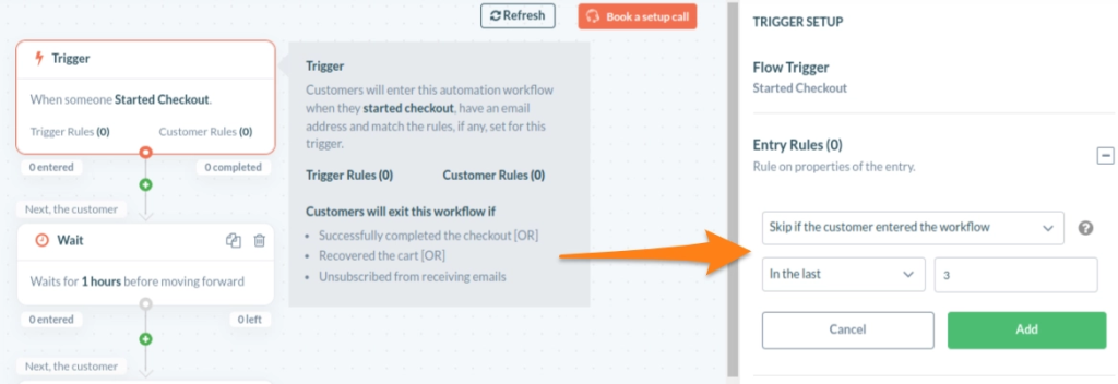 Recover abandoned cart on shopify