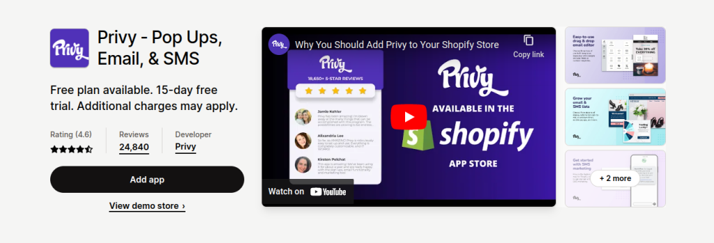  Privy ‑Privy pop-ups, emails and SMS