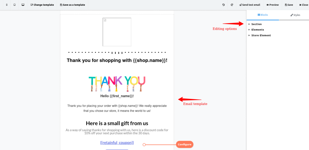 thank you for shopping