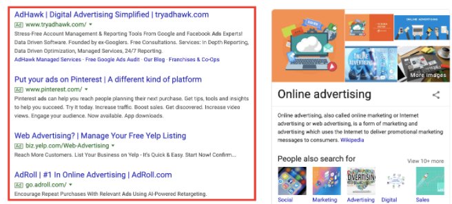 Google ad campaign