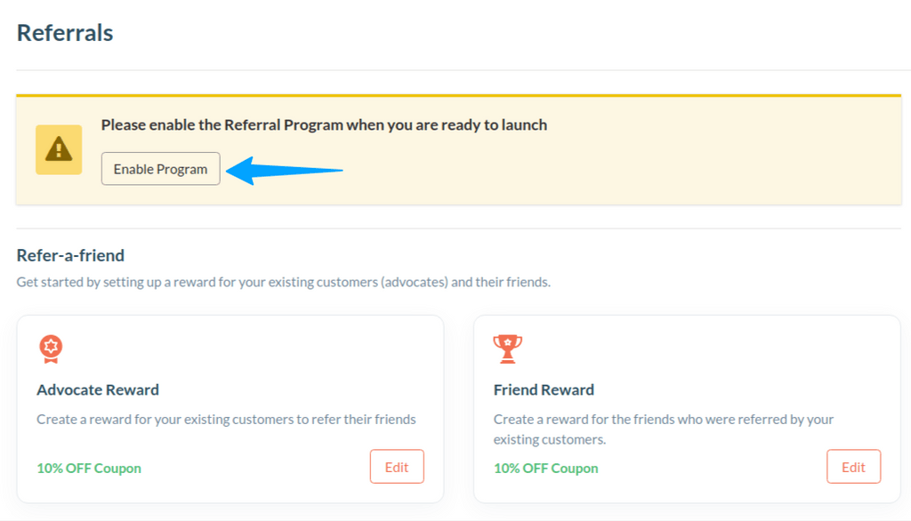 enable referral during launch