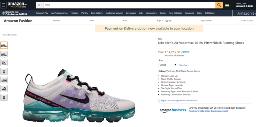 Vapormax coupons on sale