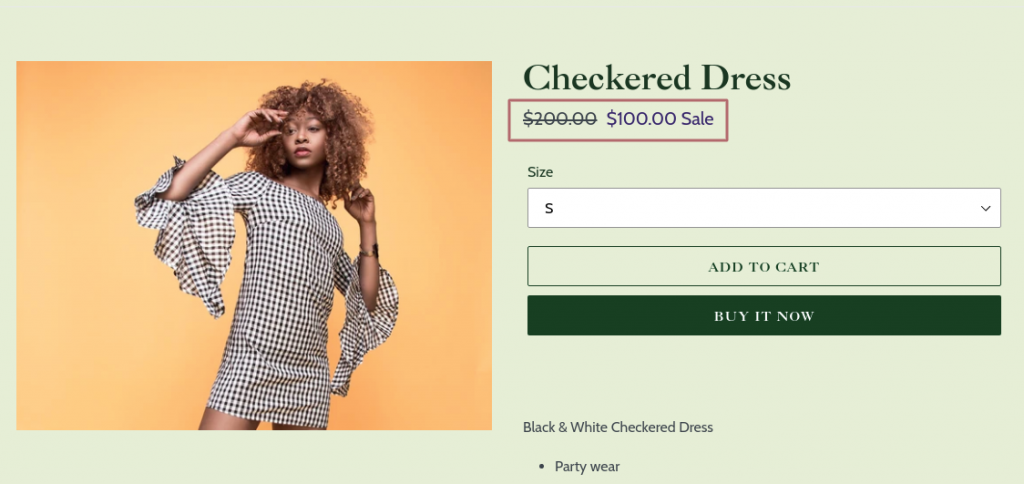Checkered dress 