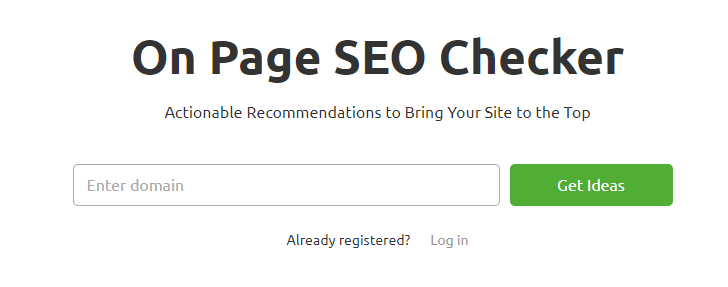 On page SEO checker