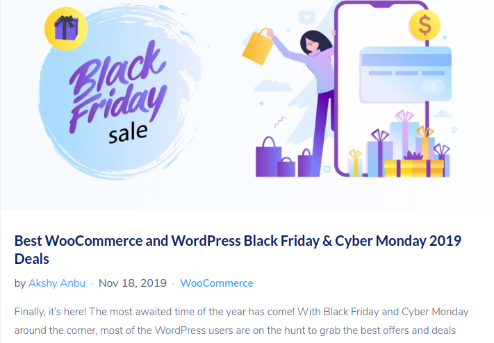 Black Friday blog ideas