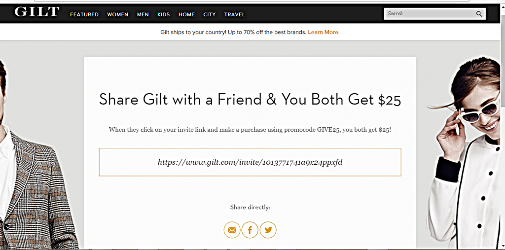 Gilt referral program