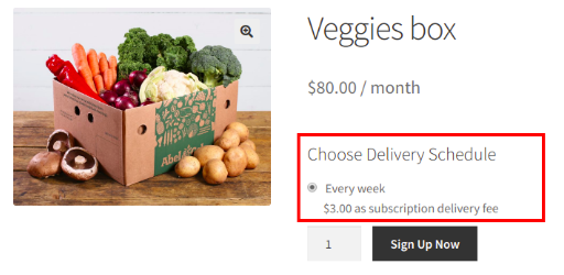 Veggies box