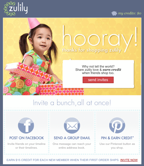 Zulily referral program