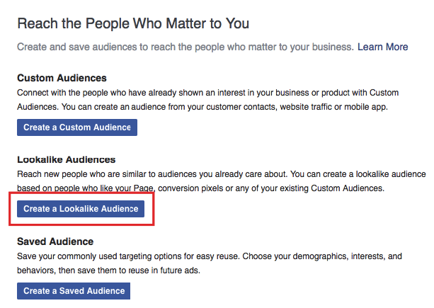  Facebook lookalike audience