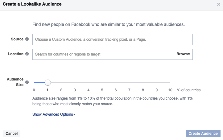  Create a lookalike audience