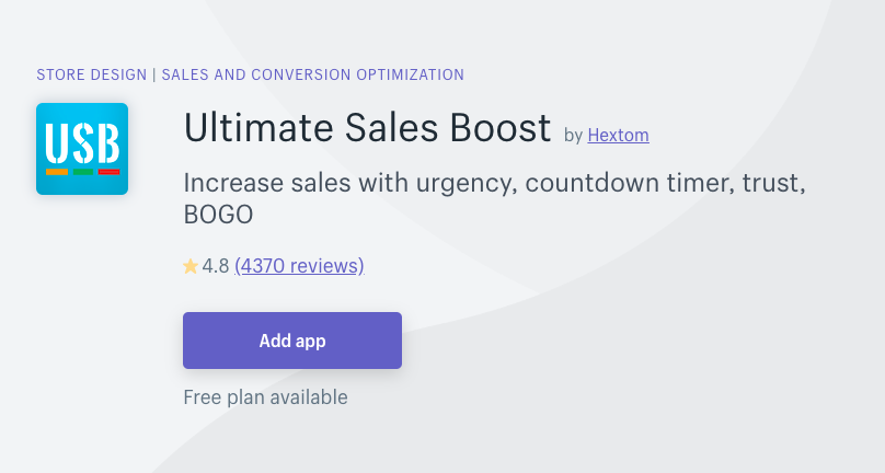 Ultimate sales boost banner
