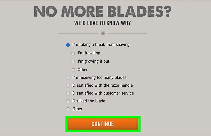 Dollar shave club blades