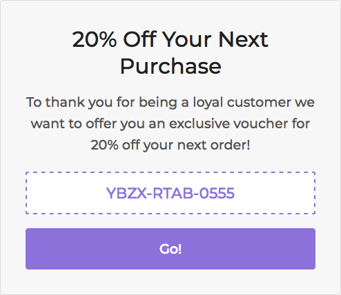 Next order coupon