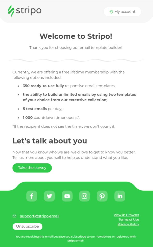 Stripo social media