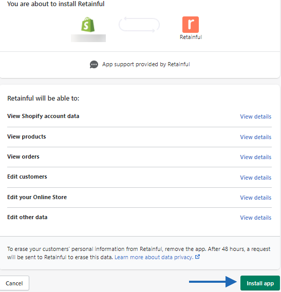 Install Retainful app 