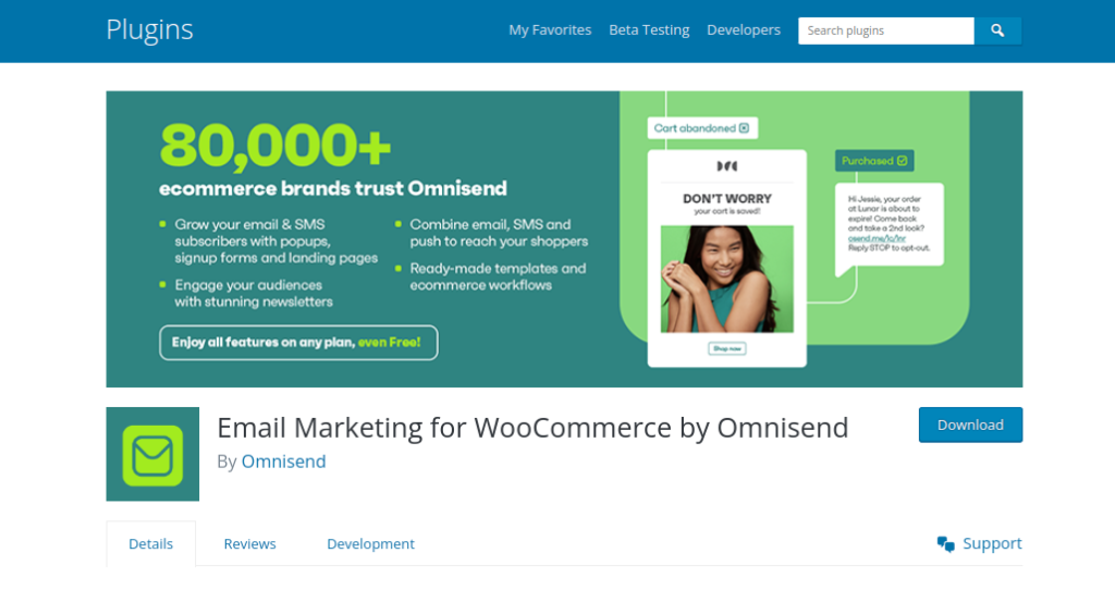 Omnisend email marketing