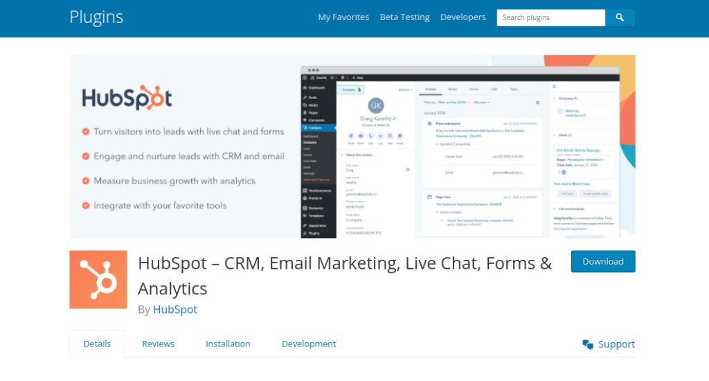 Hubspot email marketing automation