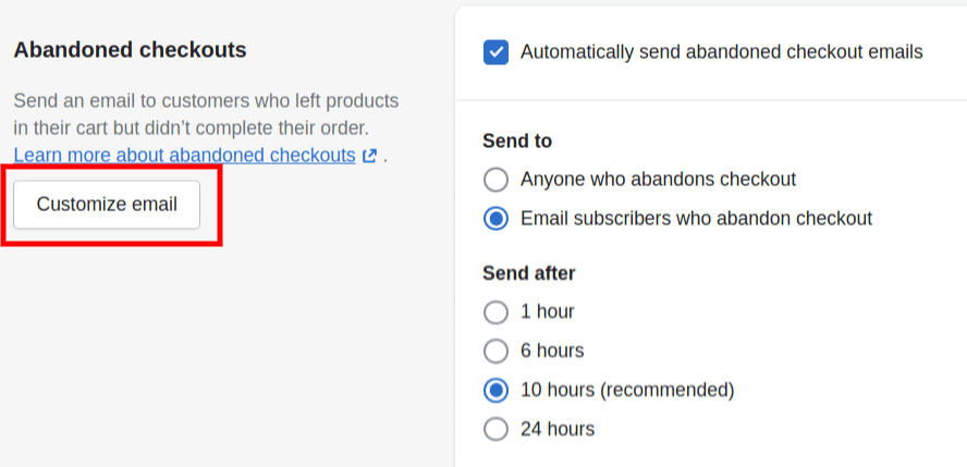 customize emails