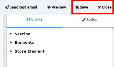 save close blocks