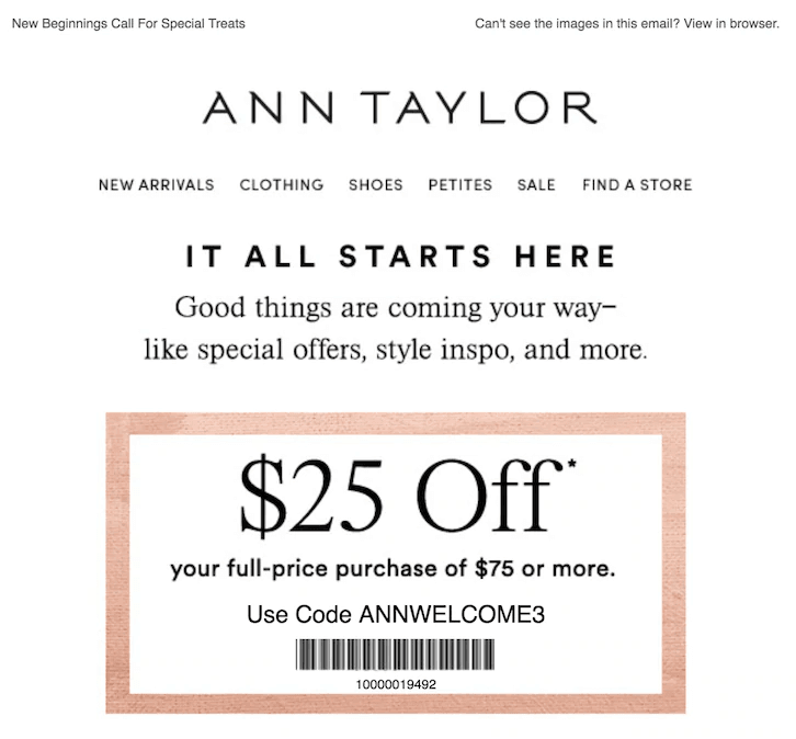 Ann taylor winback