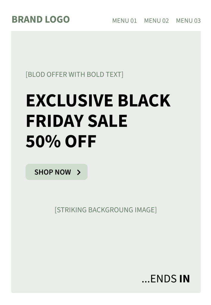 black friday email template