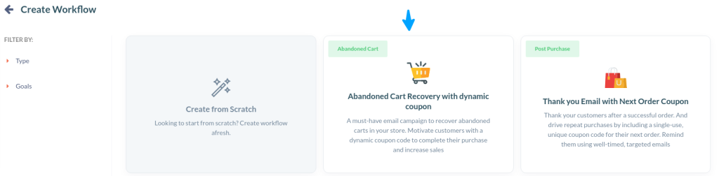 select abandoned cart recovery