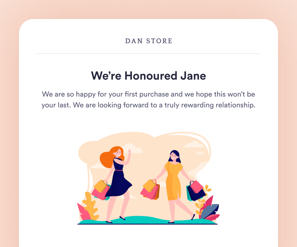 welcome customer