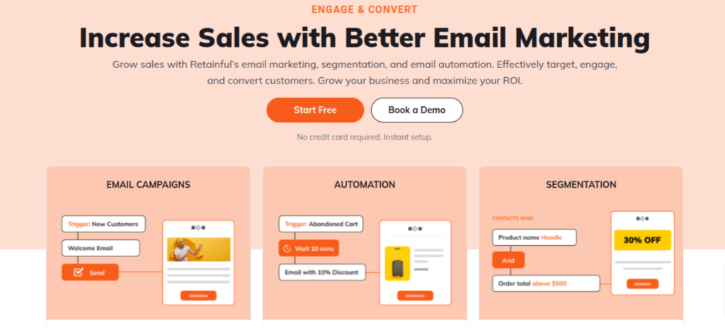 Retainful Email marketing app