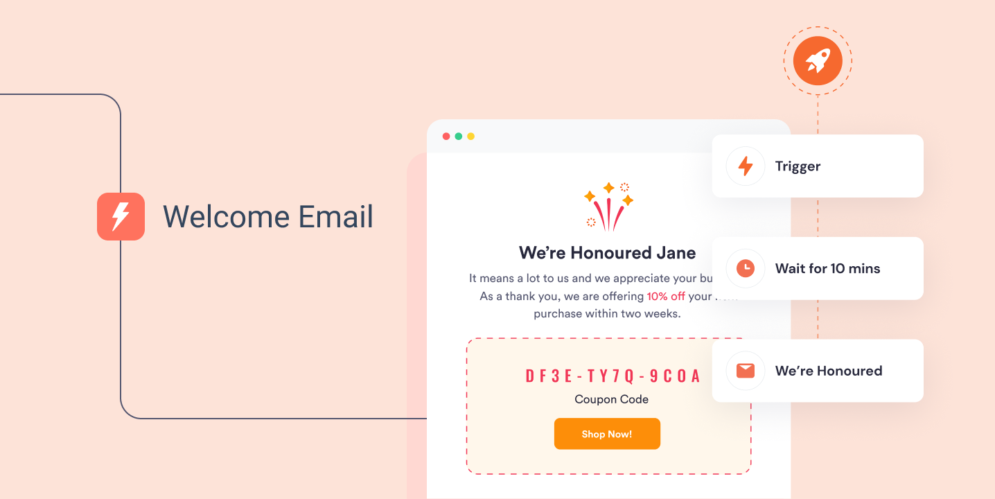 create automated welcome email