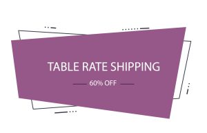 table rate shipping