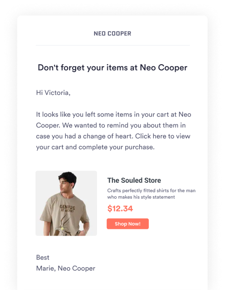 A simple woocommerce abandoned cart recovery email reminder