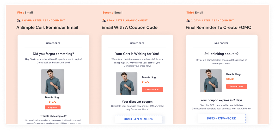 woocommerce abandoned cart email examples