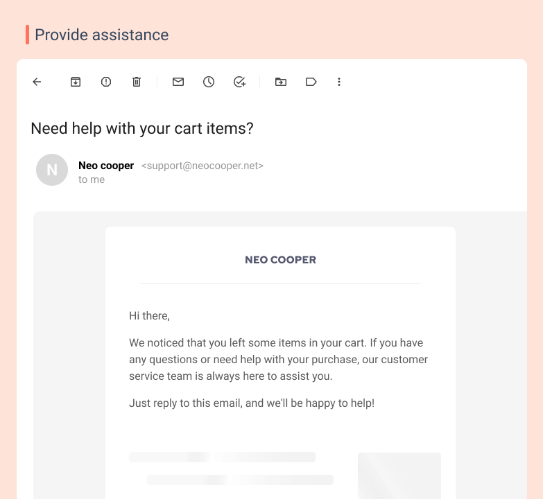 Provide assistance