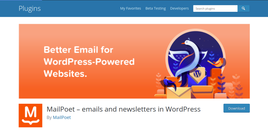Mailpoet in wordpress