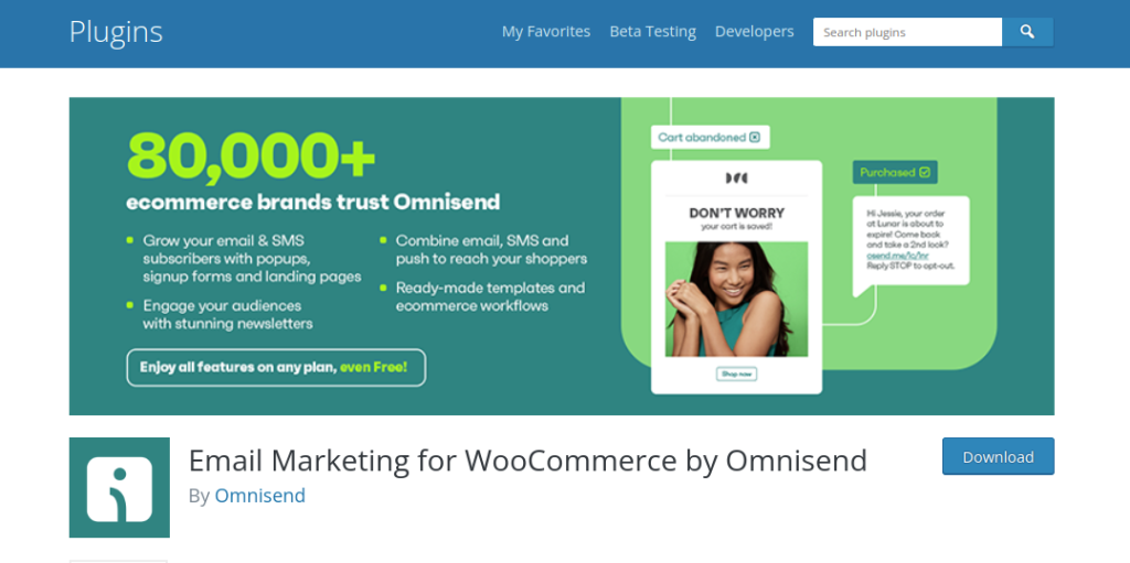 Omnisend in wordpress
