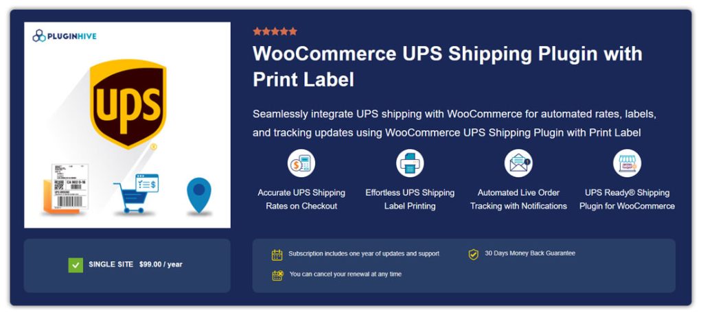 WooCommerce UPS Shipping Plugin 
