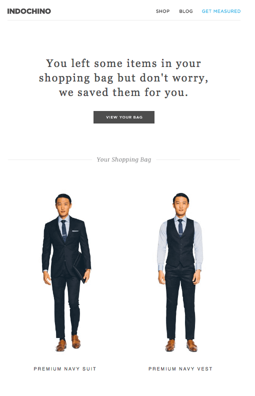 indochino cart recovery