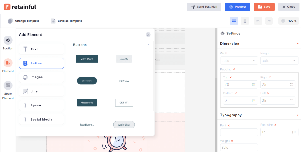 Editing WooCommerce email template elements in Retainful 