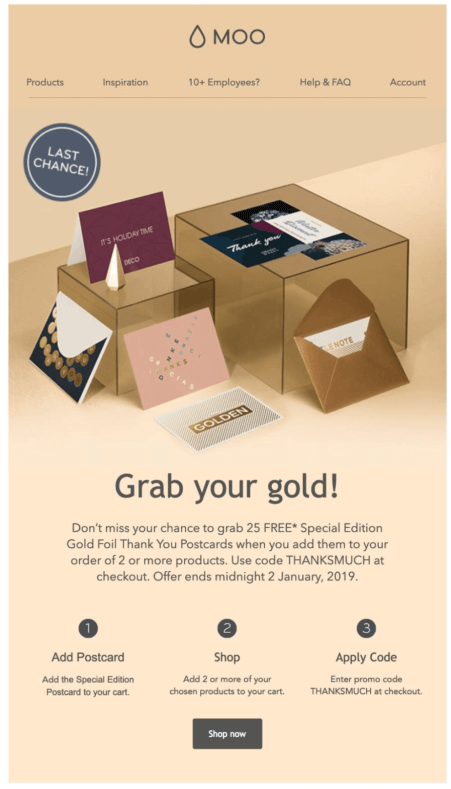 Exclusive offer email template