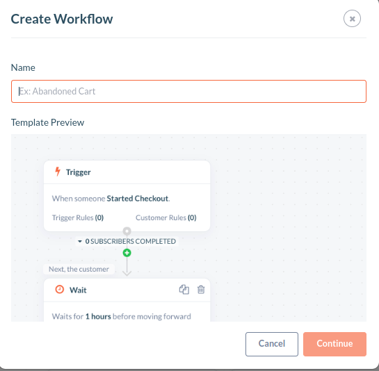 Workflow setup