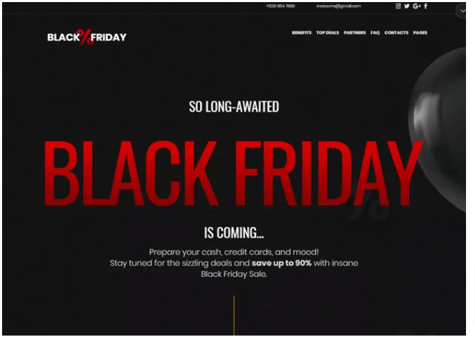 Black Friday Landing Page