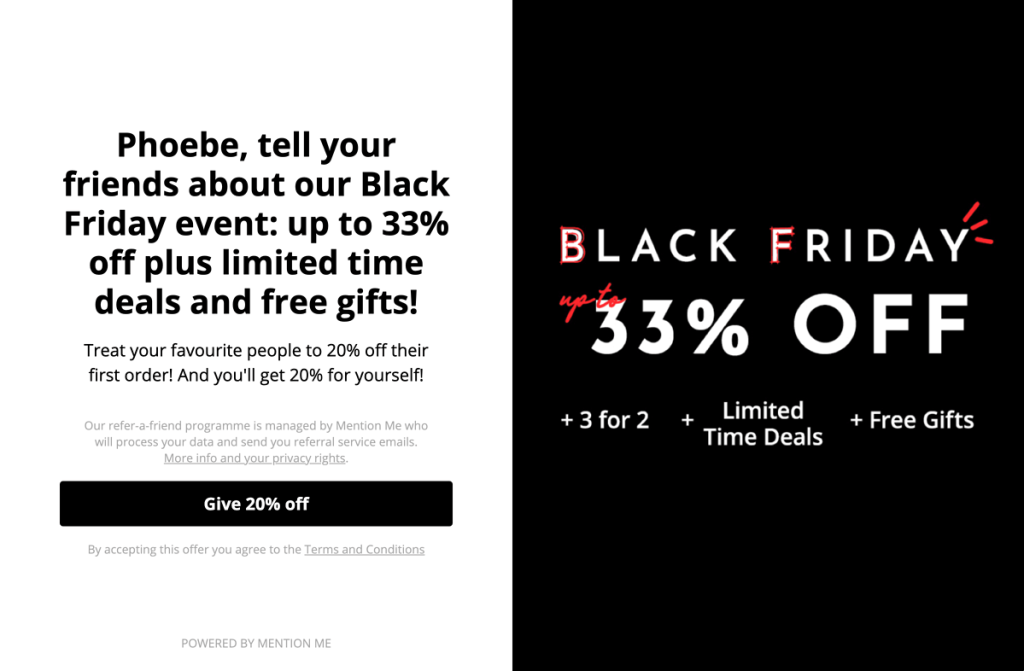 Black Friday Referral Program