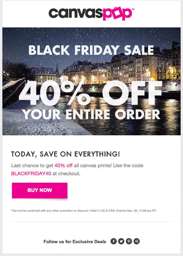Black friday email marketing