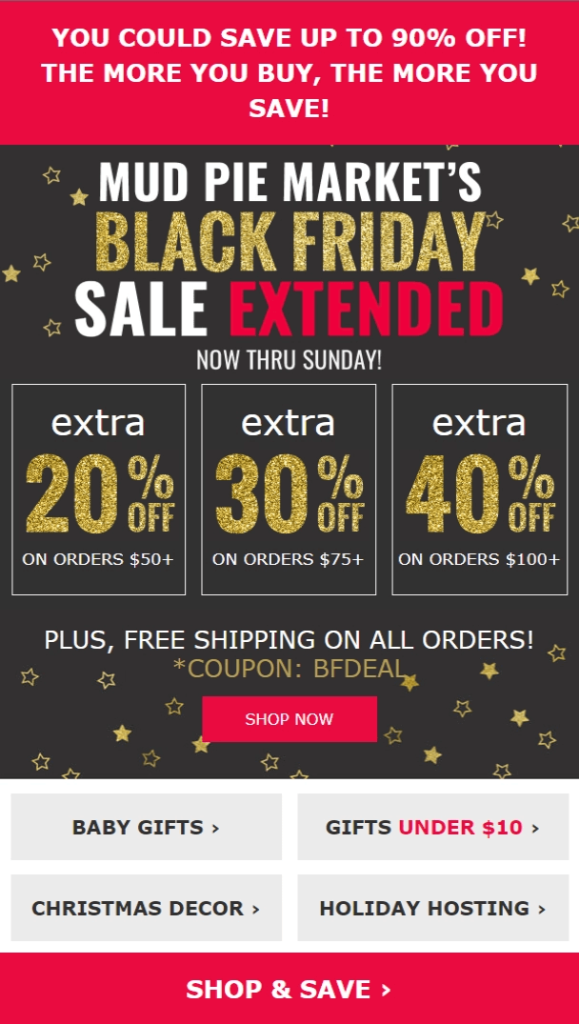 Run extended Black Friday sale