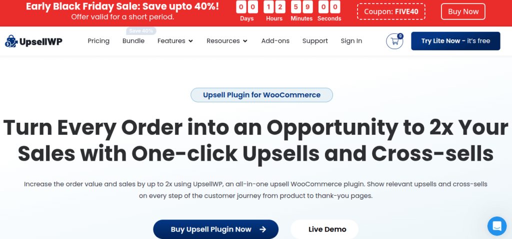 UpsellWP - Best WooCommerce Black Friday plugin to increase AOV 