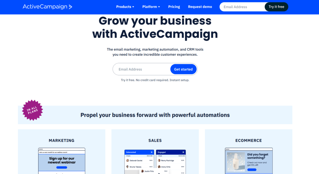 Activecampaign email marketing software